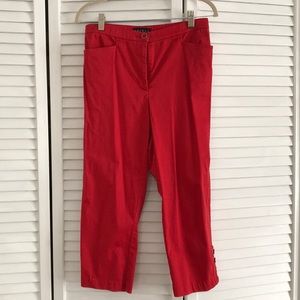 Tribal red capris